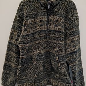 Vintage Woolrich half zip cinched waist. Men's XL size.